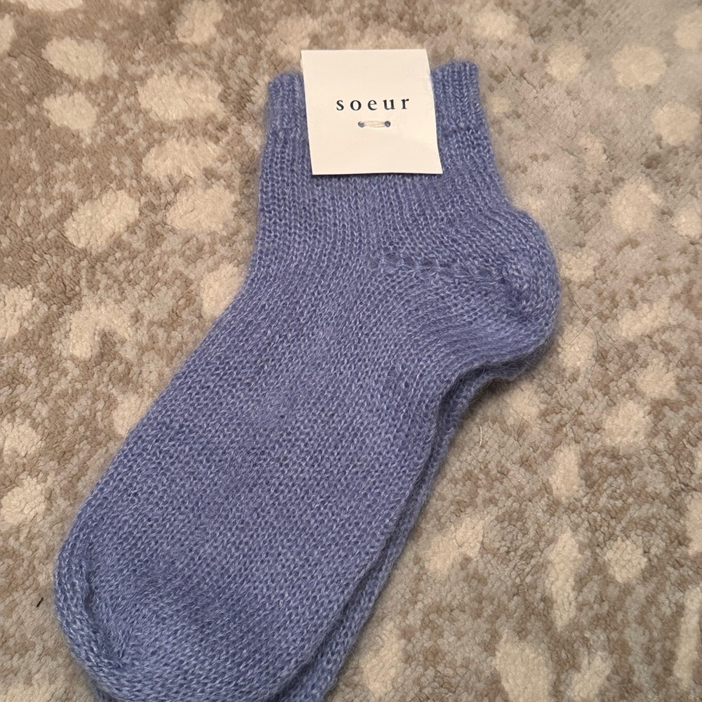 Soeur mohair wool socks blue - Picture 3 of 5